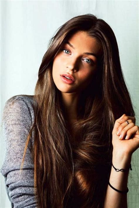 hairstyles brown long hair|woman with long brown hair.